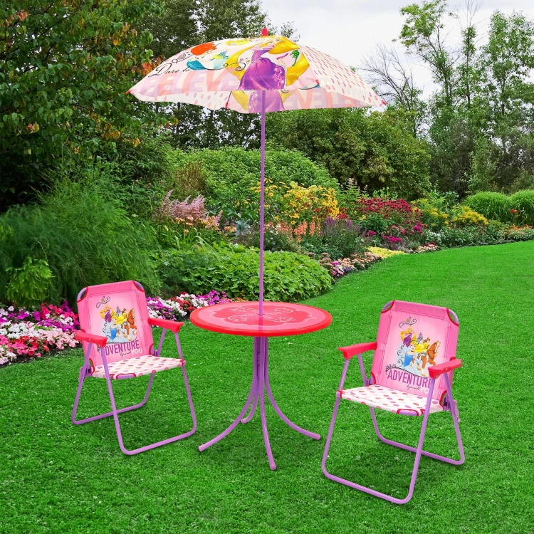 Disney Rapunzel Children's Folding 4 Piece  Patio Set