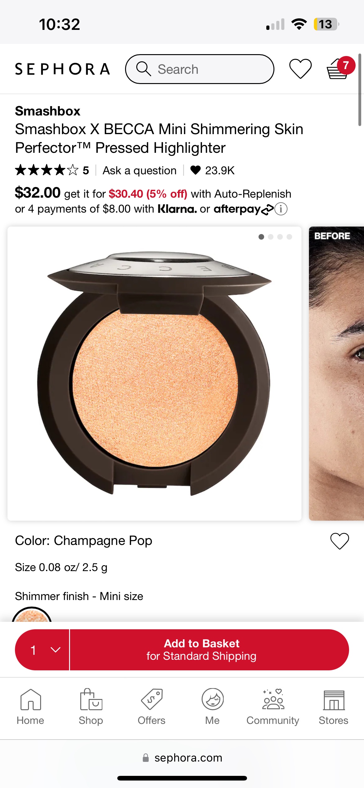 Becca Highlighter (Champagne Pop) image indicator(5)