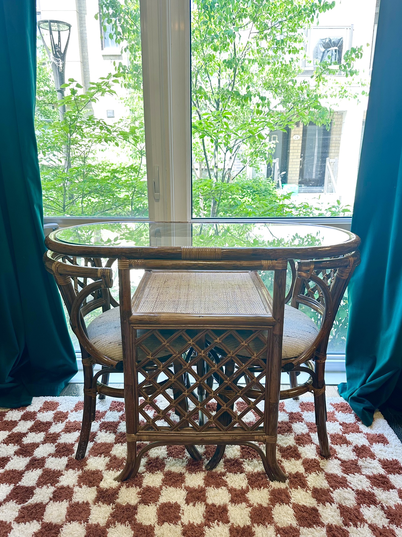 Vintage Rattan Bistro Set - photo 2
