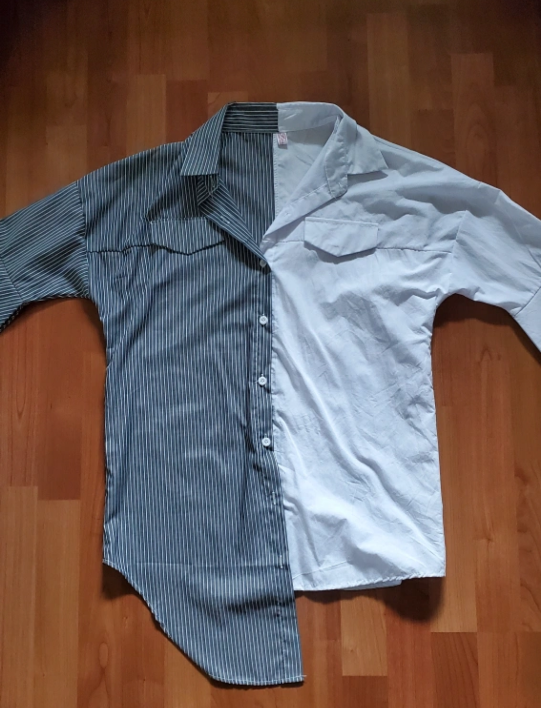 Korean style asymmetrical shirt image indicator(2)