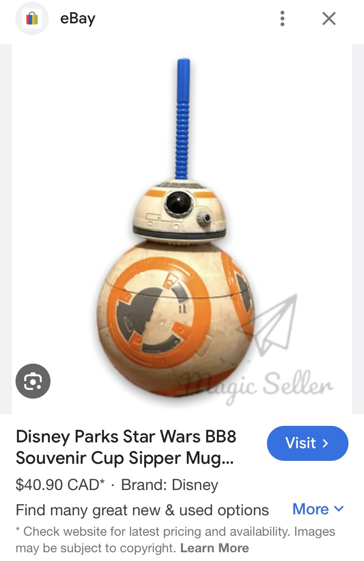 Brand new Disney World BB8 sipper image indicator(3)