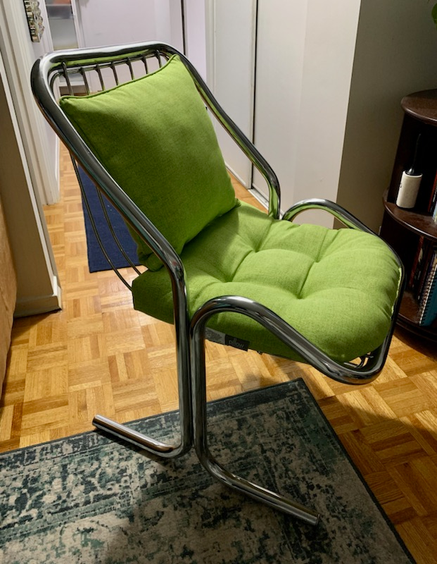 MCM chrome dining chairs by JERRY JOHNSON - photo 2