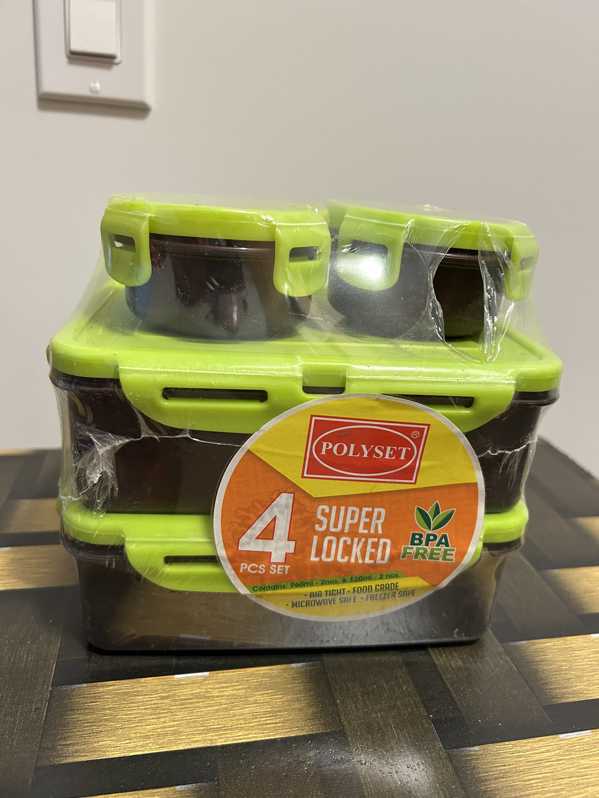 Super Locked BPA free Plastic Containers