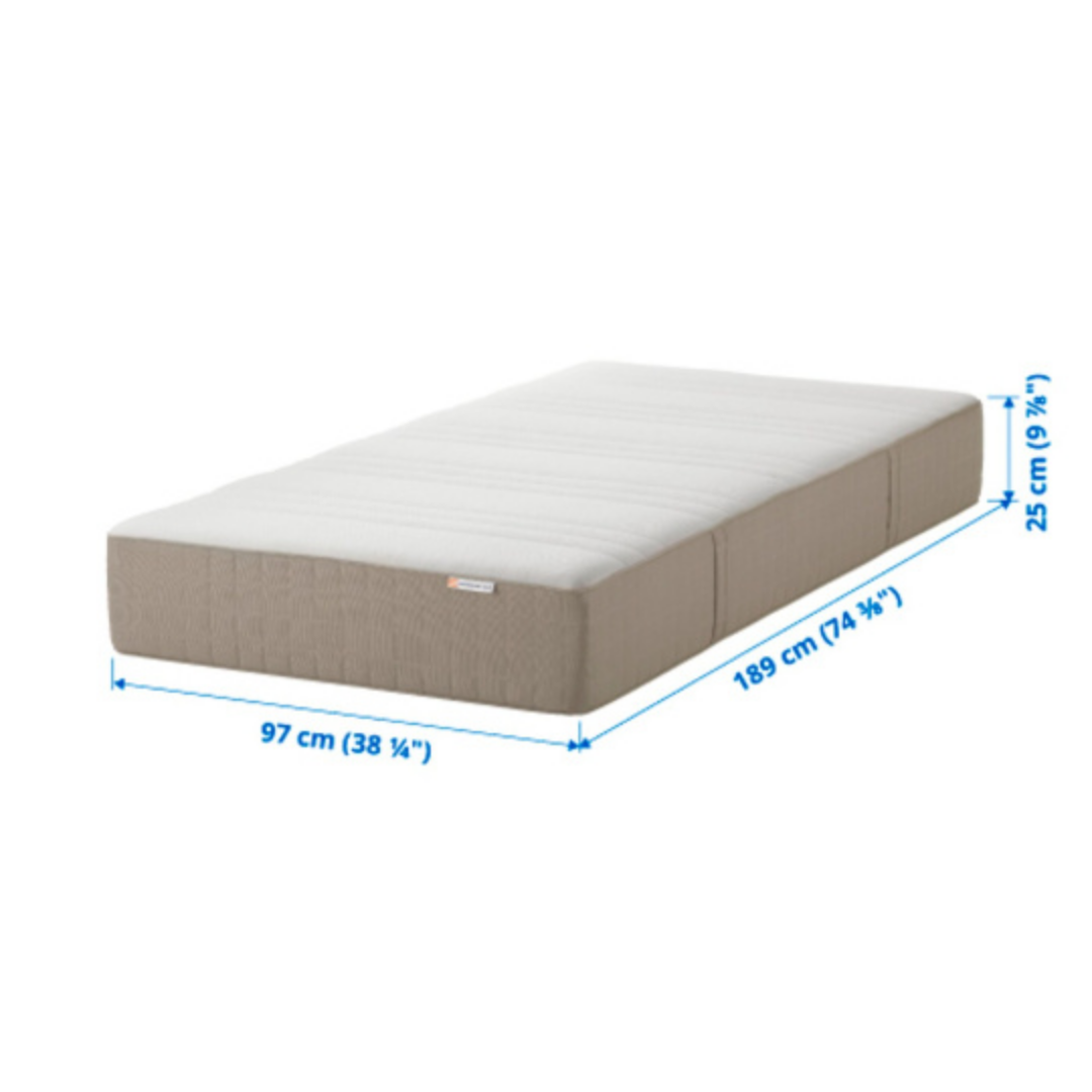 Ikea Twin Mattress (Haugesund) with a frame - photo 4