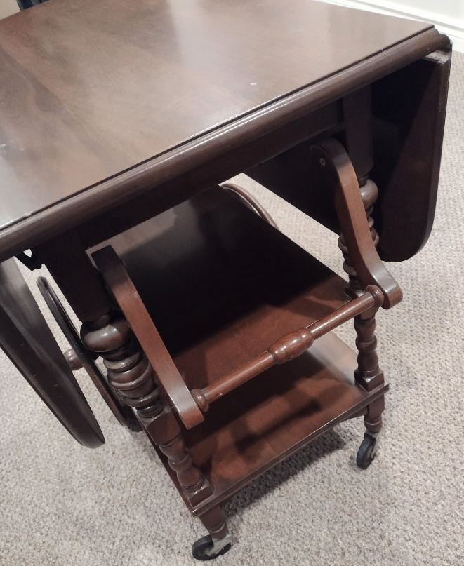 ANTIQUE DROP LEAF TEA CART image indicator(4)