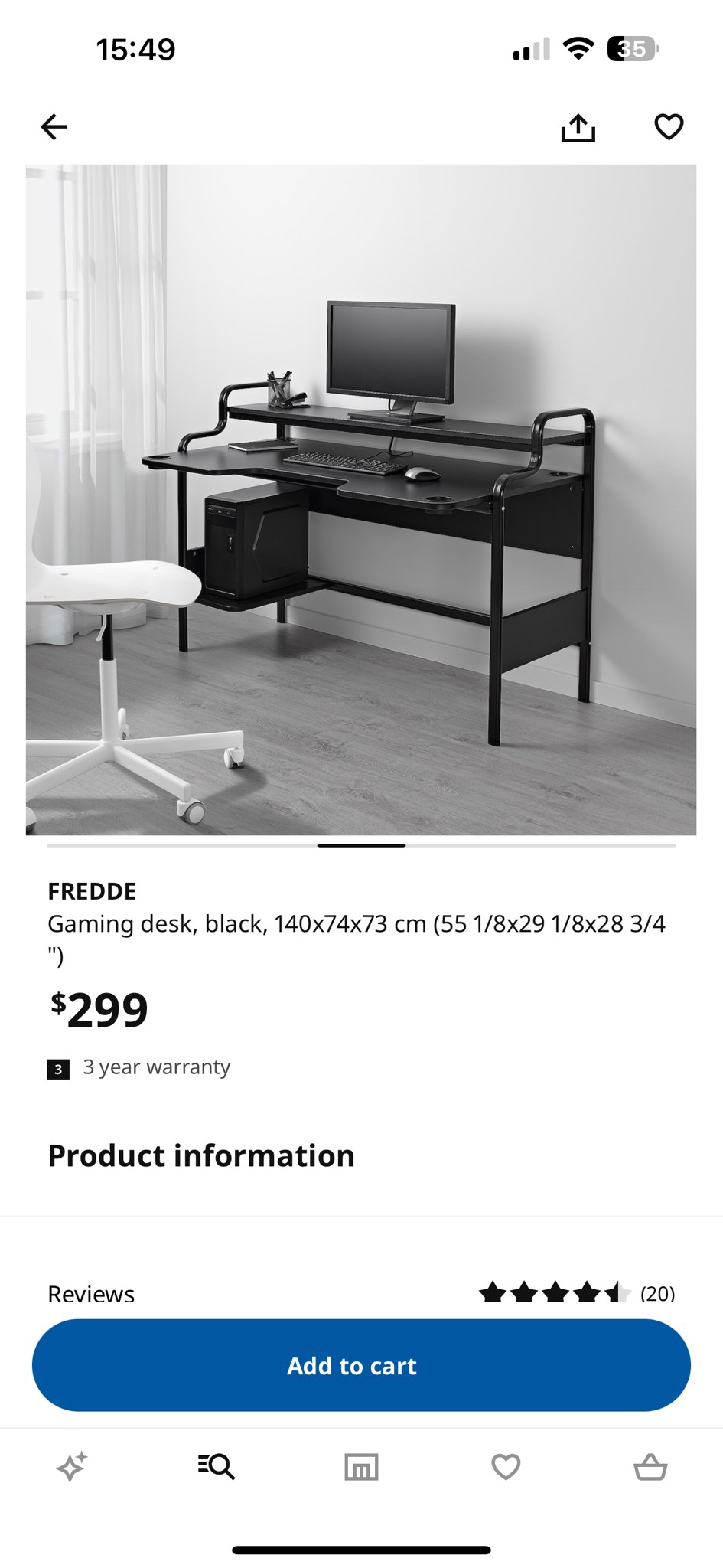 Gaming desk and gaming chair - photo 4