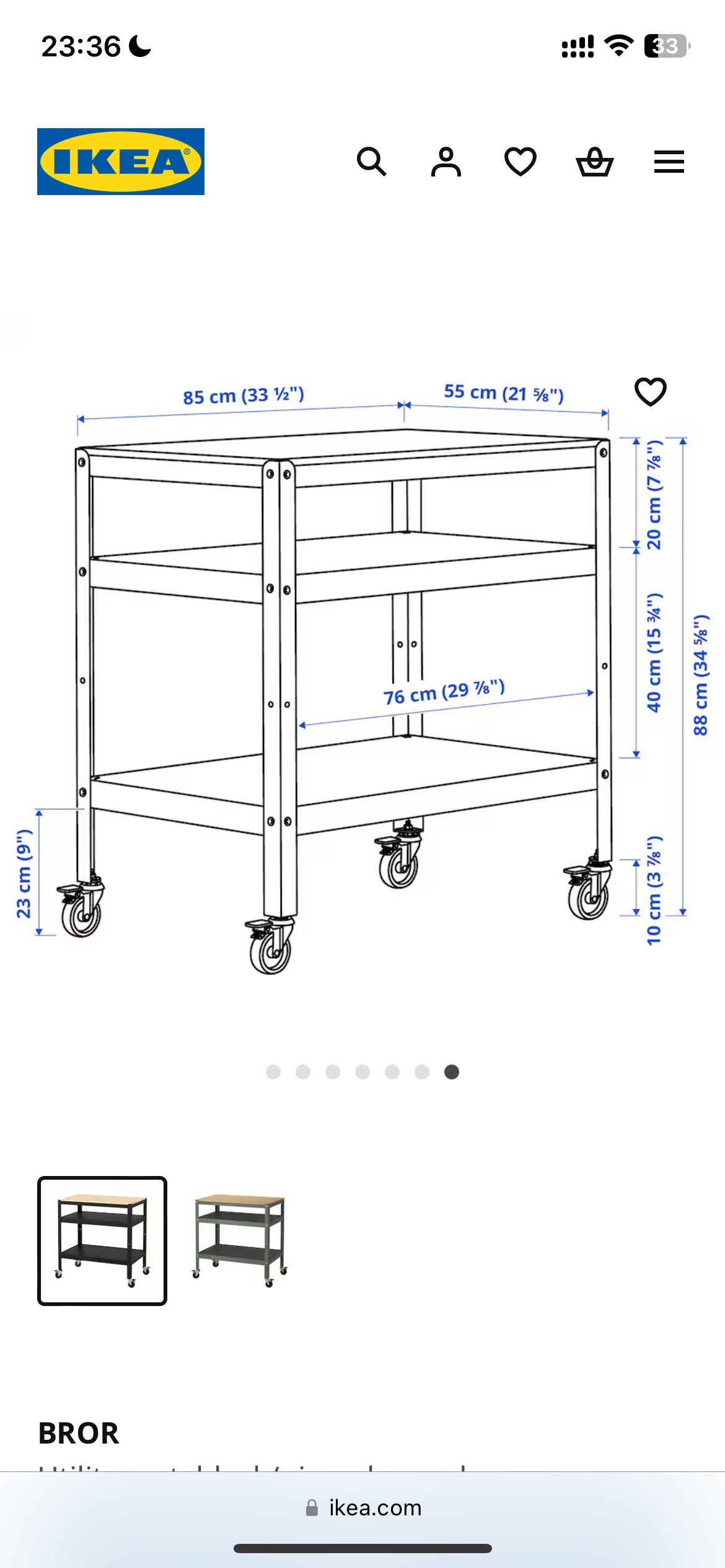 Ikea Bror utility cart with wheel - photo 2