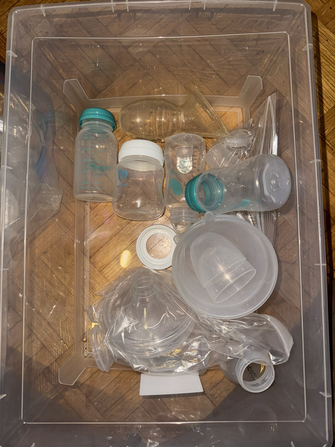 Box of Medela Breastfeeding Kit Parts