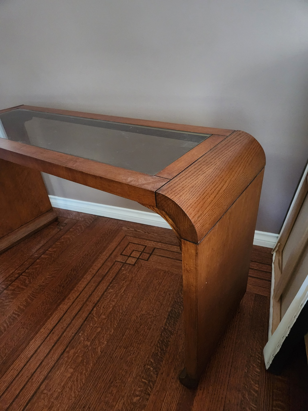 wooden displaying table - photo 3