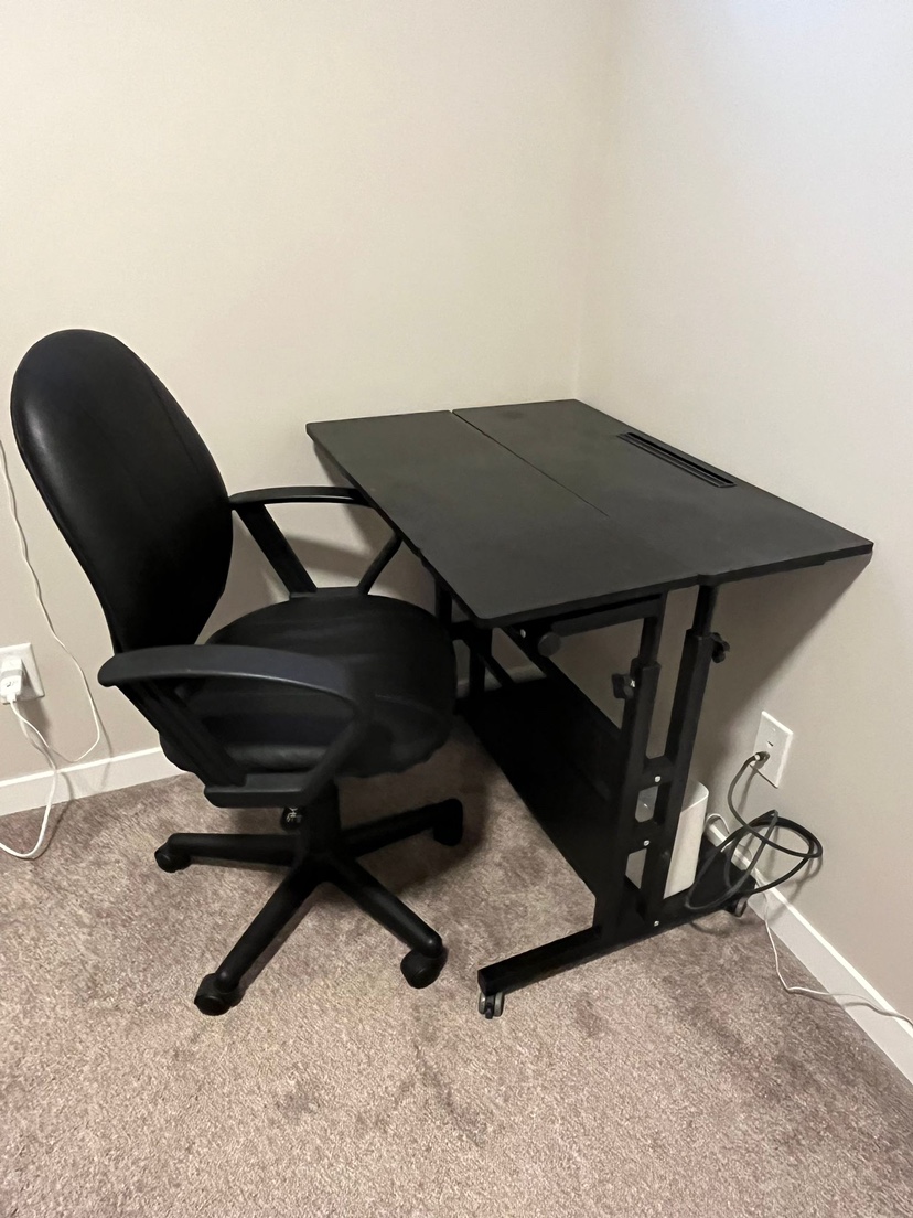 Office chair and table thumbnail