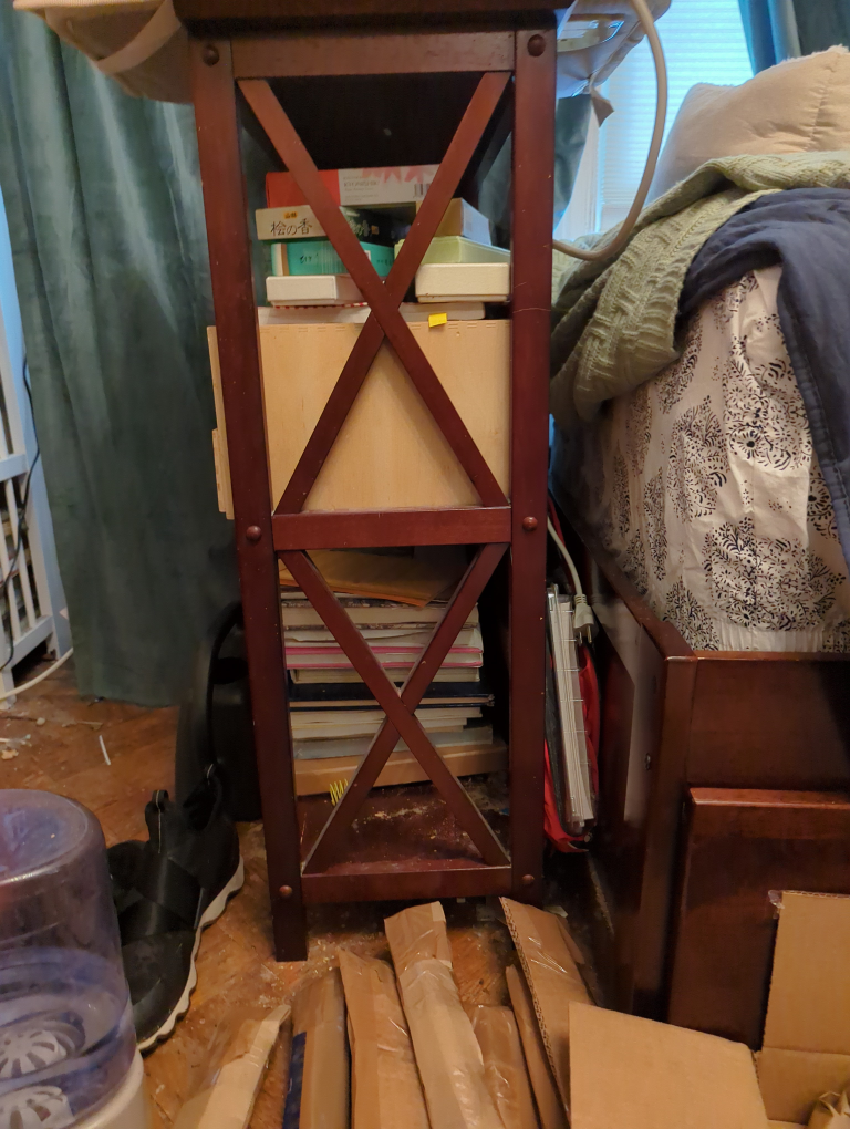 bookcase.