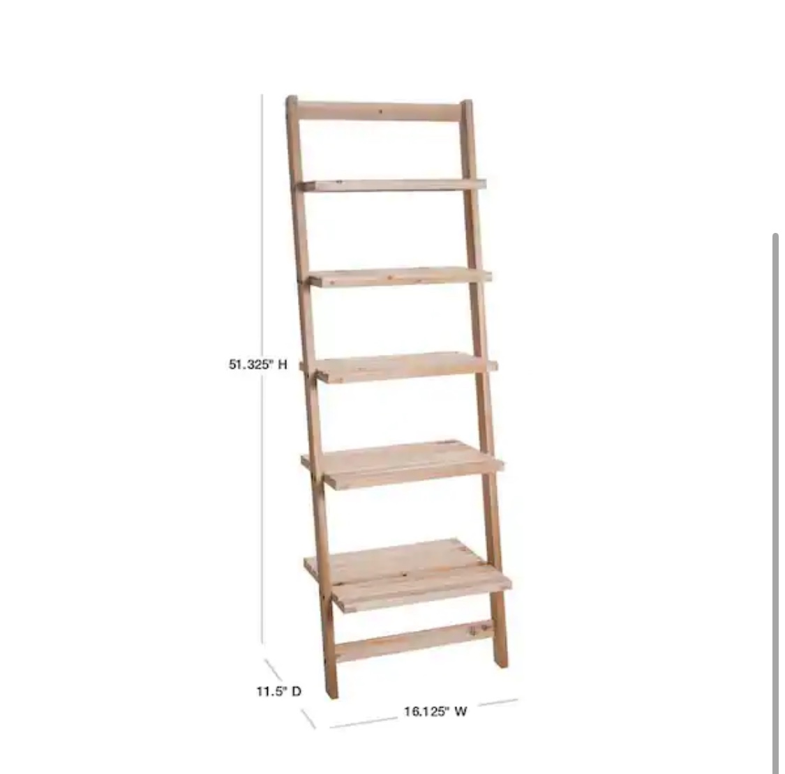 5 tier leaning ladder shelf - photo 3