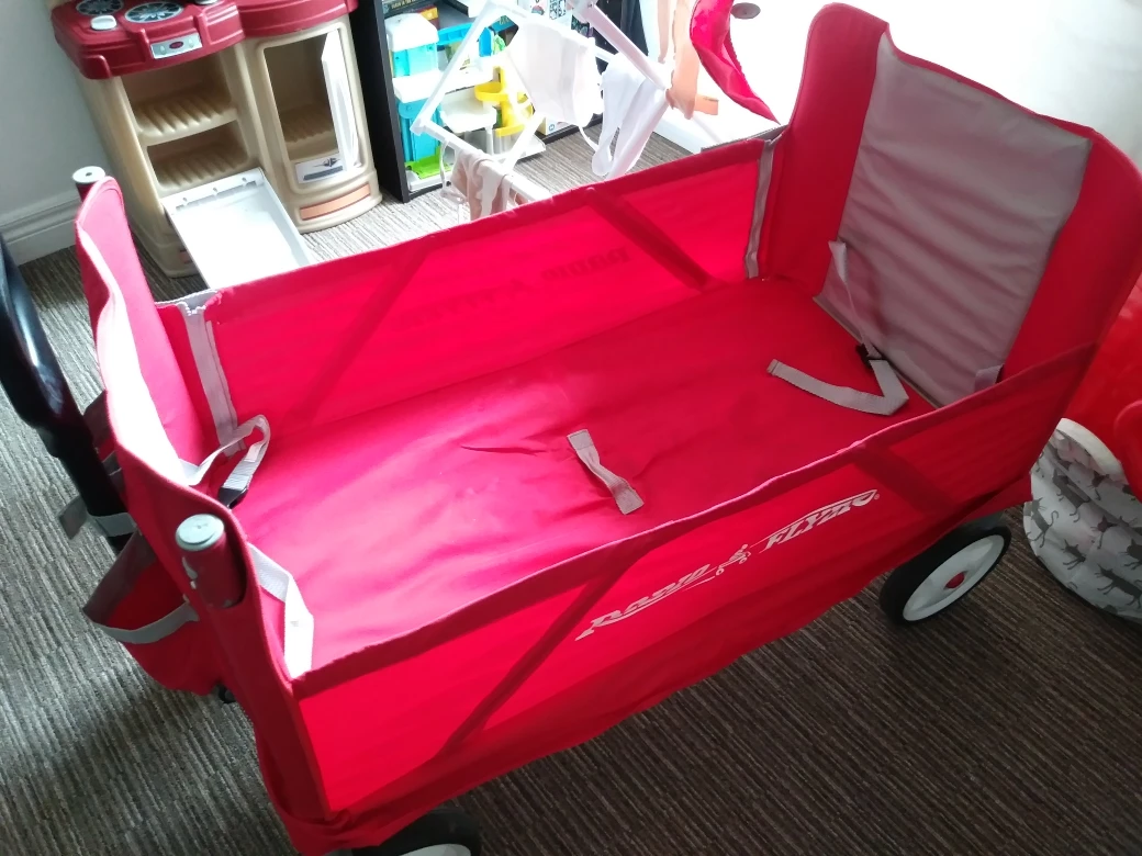 Red Wagon with Canopy