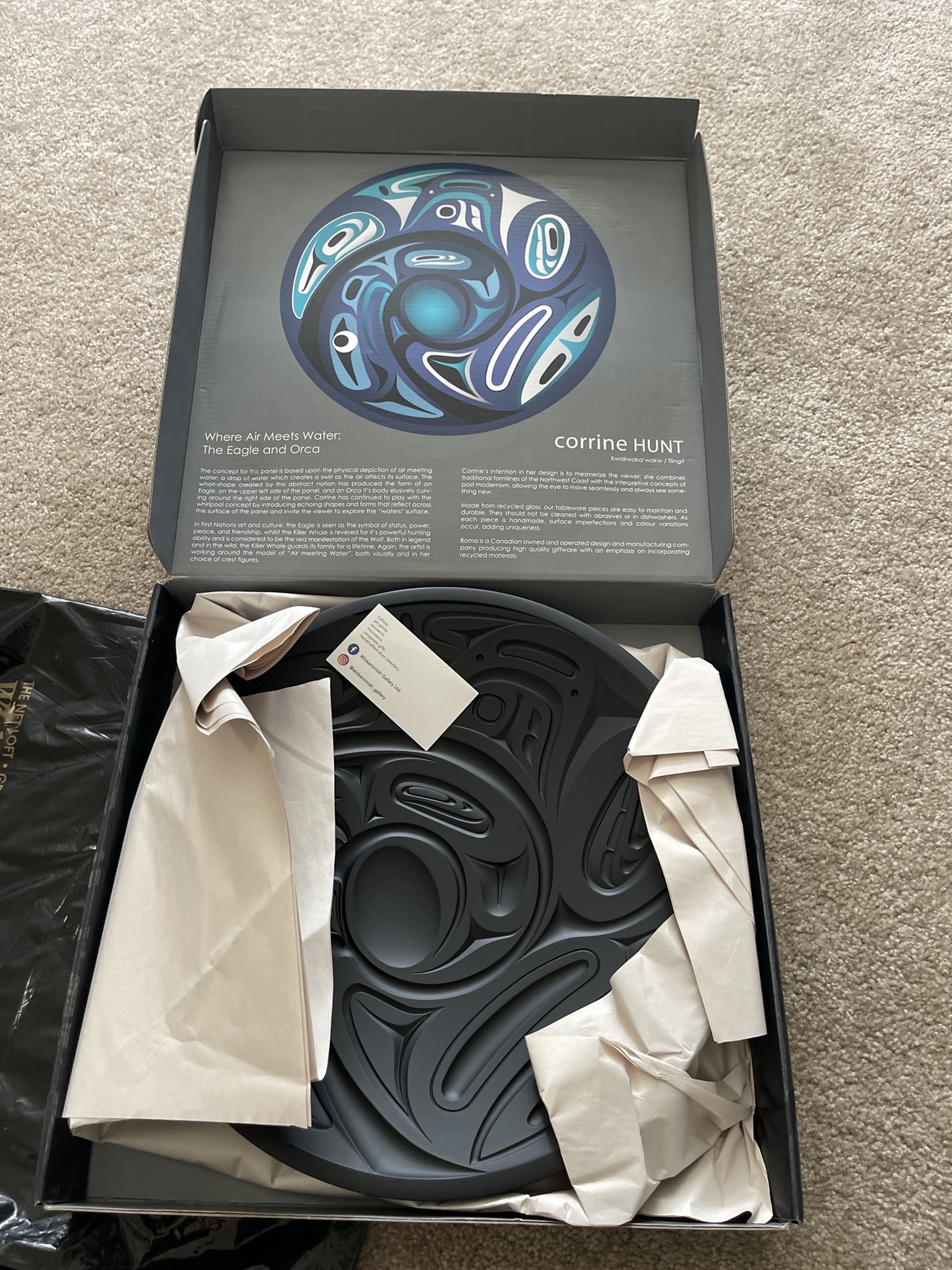 Collectable BC artist plate