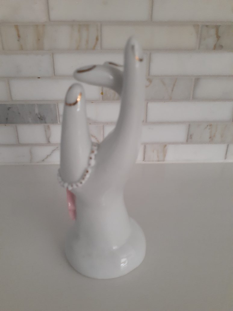 Vintage Procelain Hand Bud Vase image indicator(2)