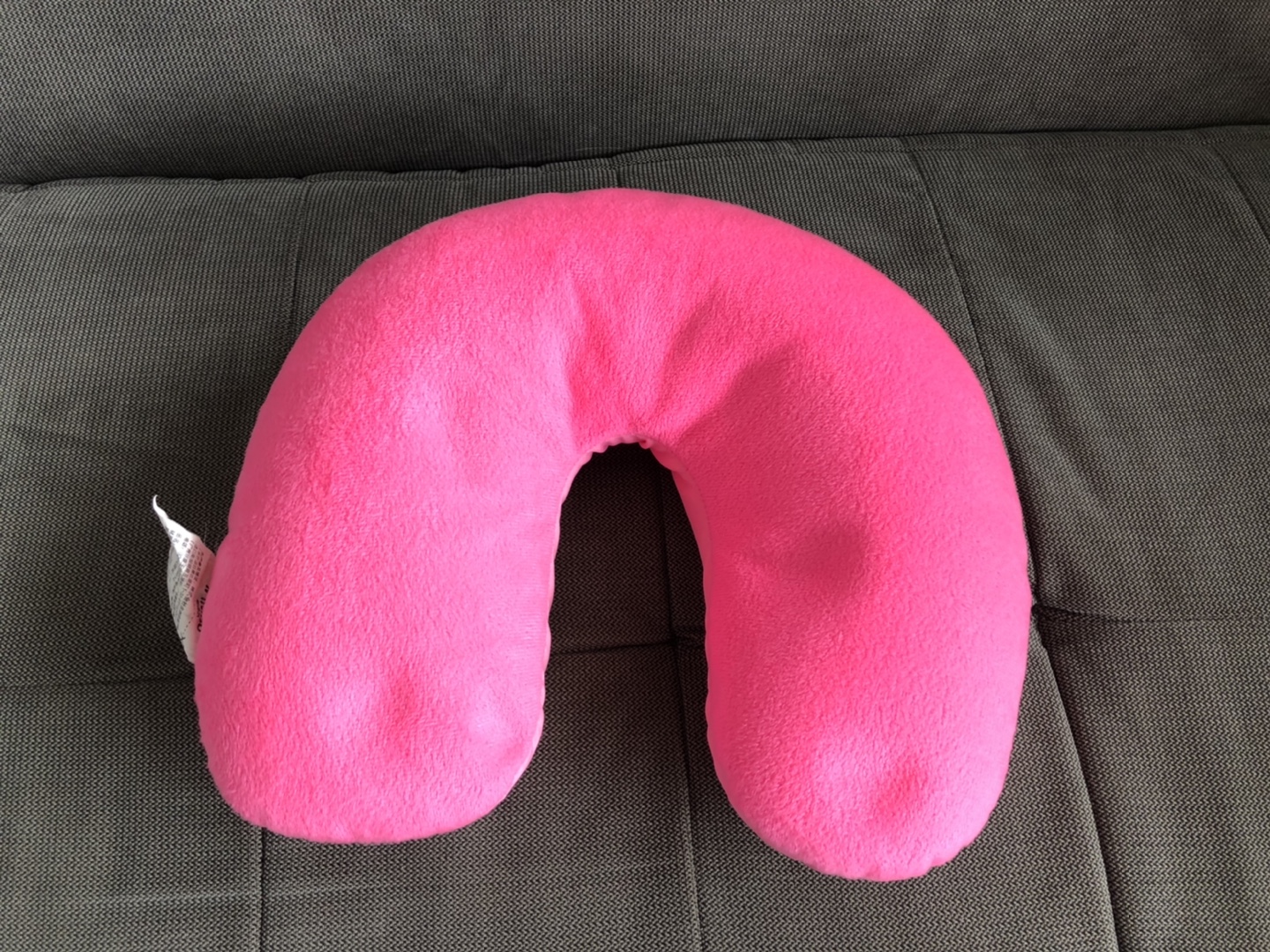 Pink Miniso soft travel neck pillow thumbnail