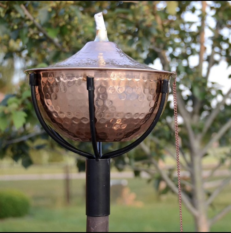 4 New Solid Copper Tiki Torches