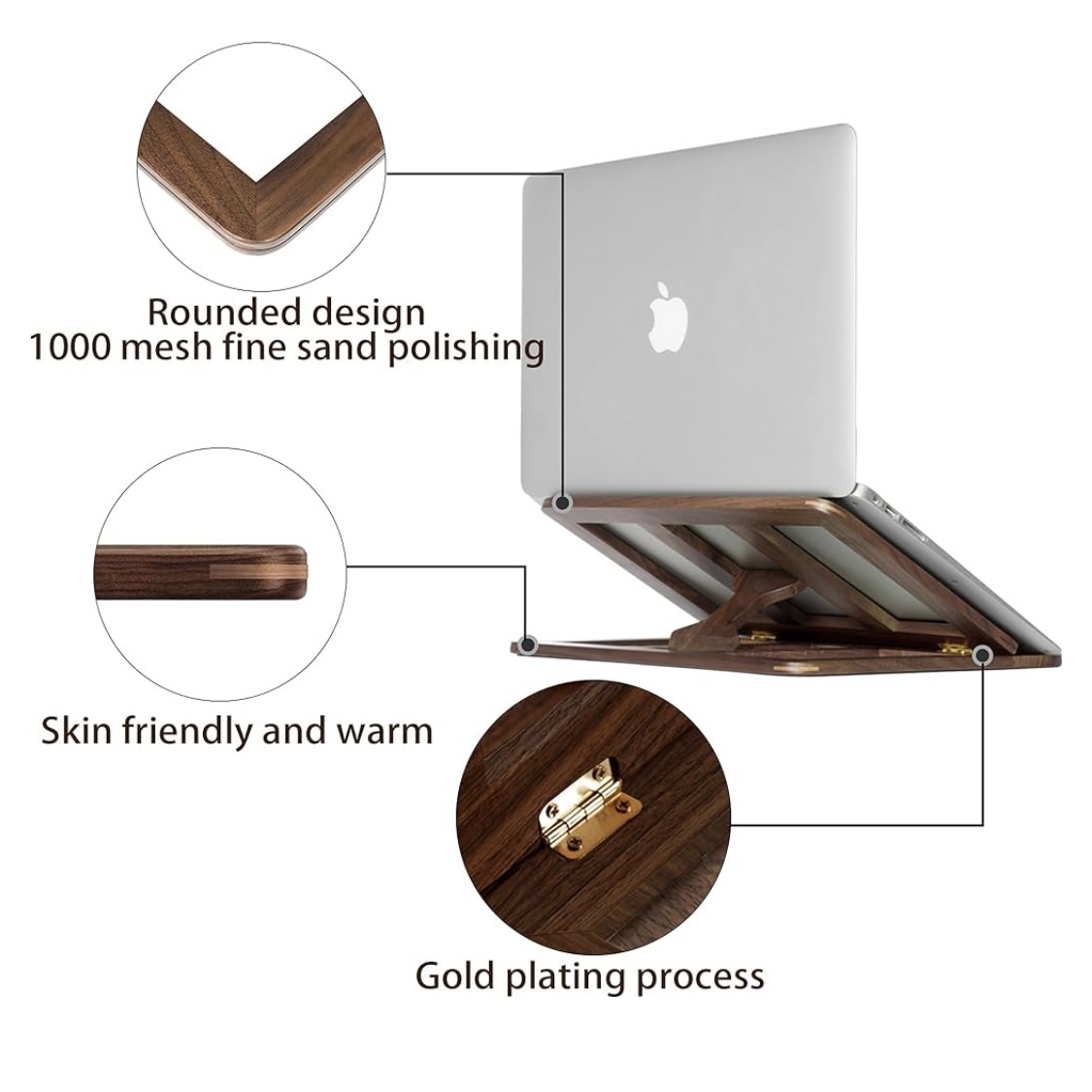 Wooden laptop riser, never used