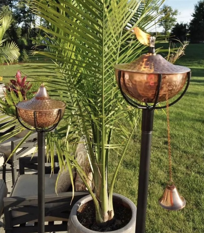4 New Solid Copper Tiki Torches - photo 2