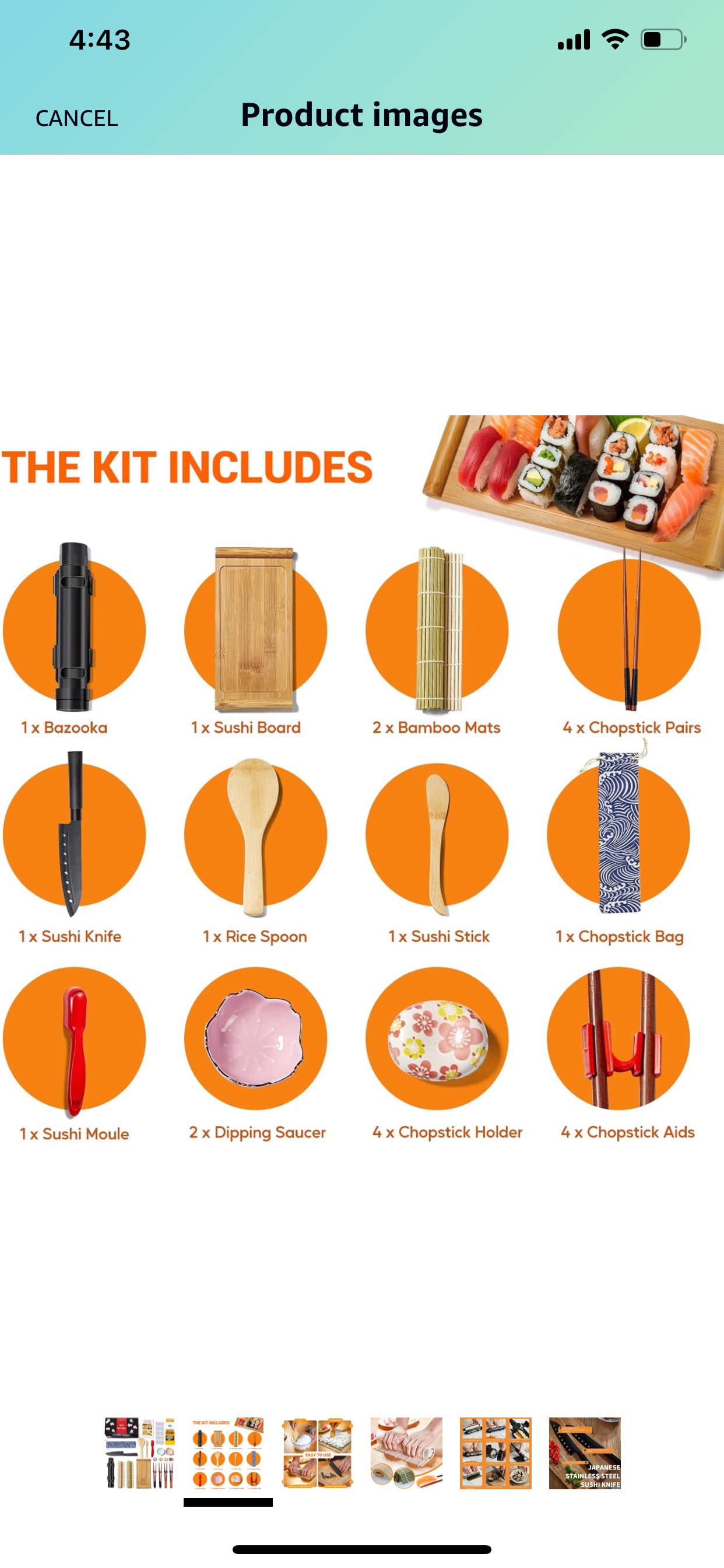 Deluxe Sushi Making Kit 25-in-1 image indicator(2)