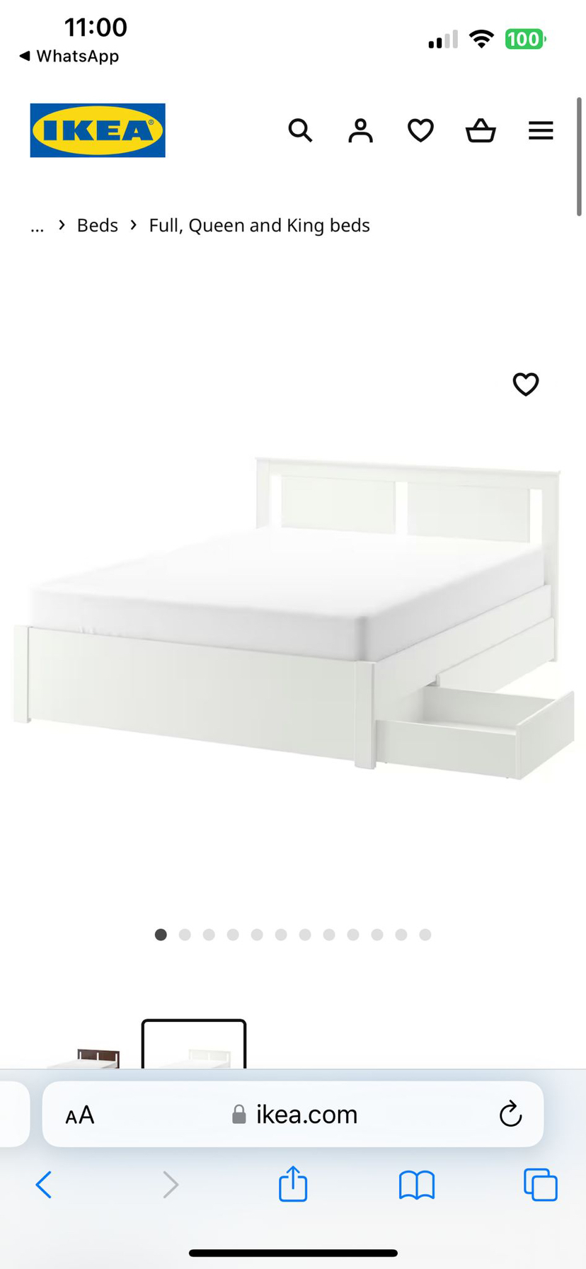 Double Bed Frame with Storage - photo 4