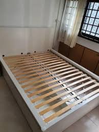 IKEA Queen malm bed with four storage - photo 2
