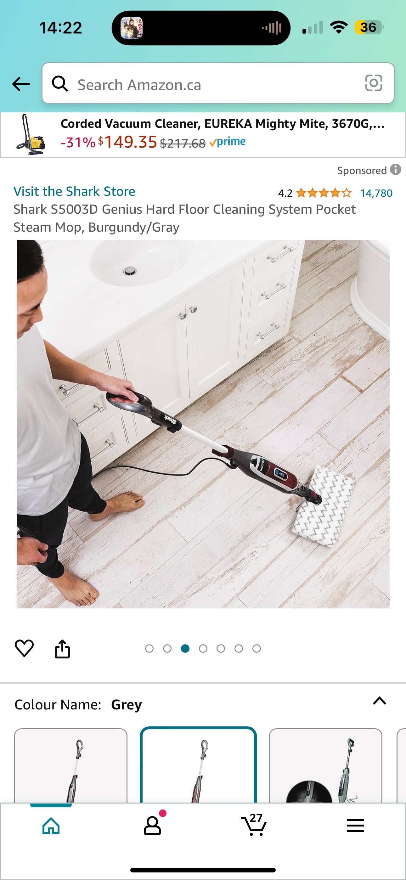Shark Steam Mop with 5 mops（3 new） - photo 3