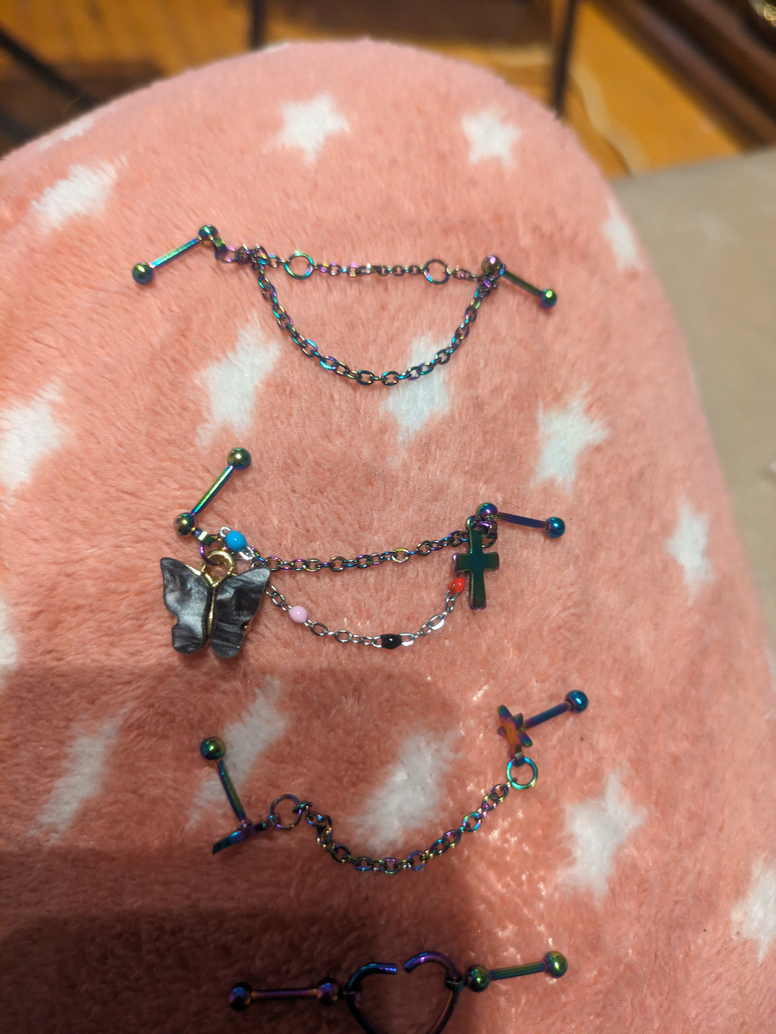 6pc industrial piercings - photo 2