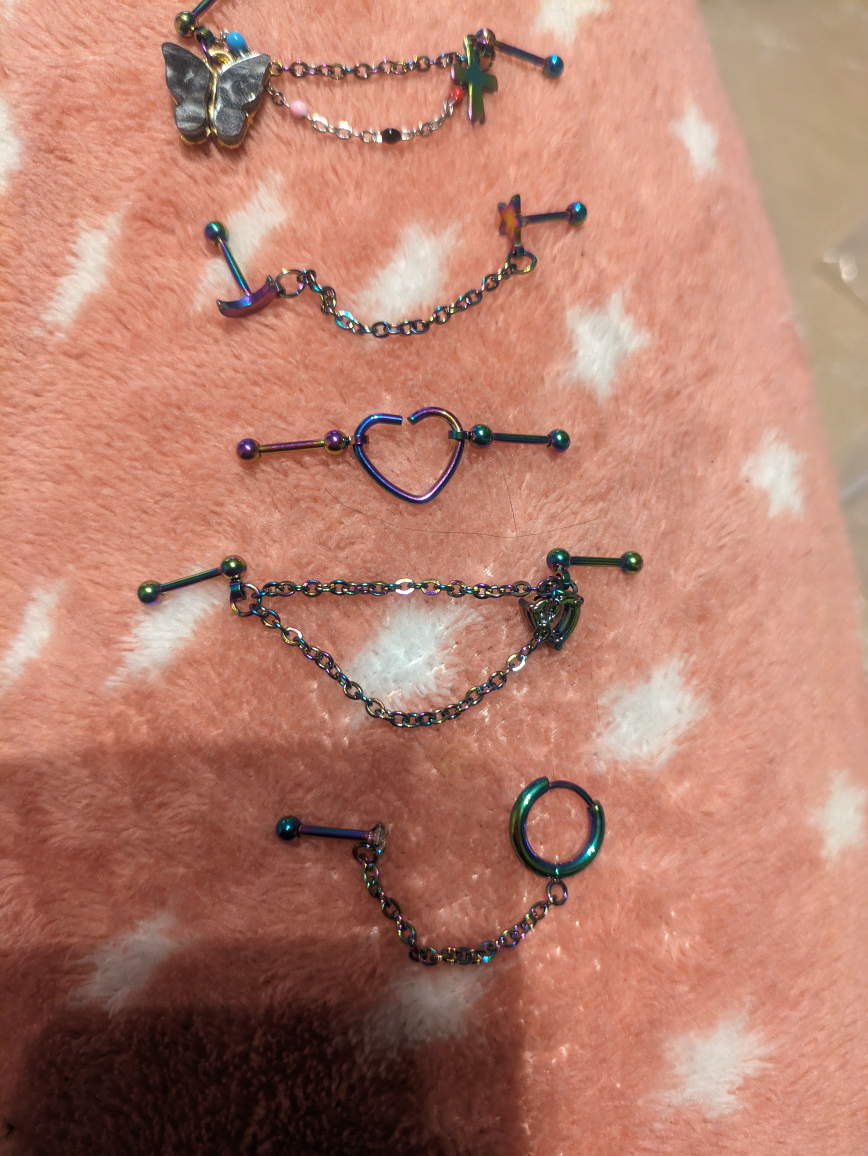 6pc industrial piercings - photo 3
