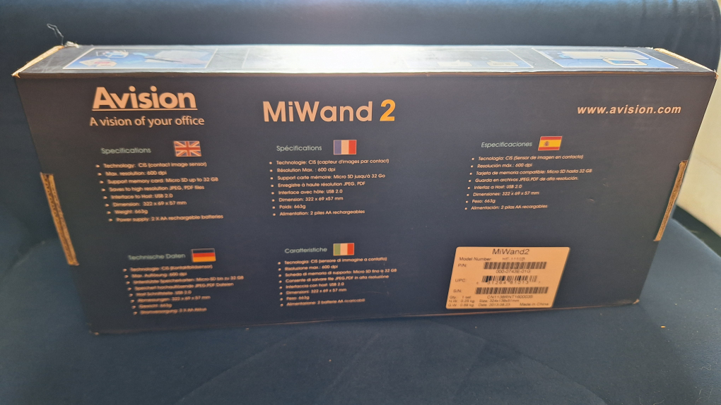 Avision Miwand 2 Mobile Handheld Scanner image indicator(10)