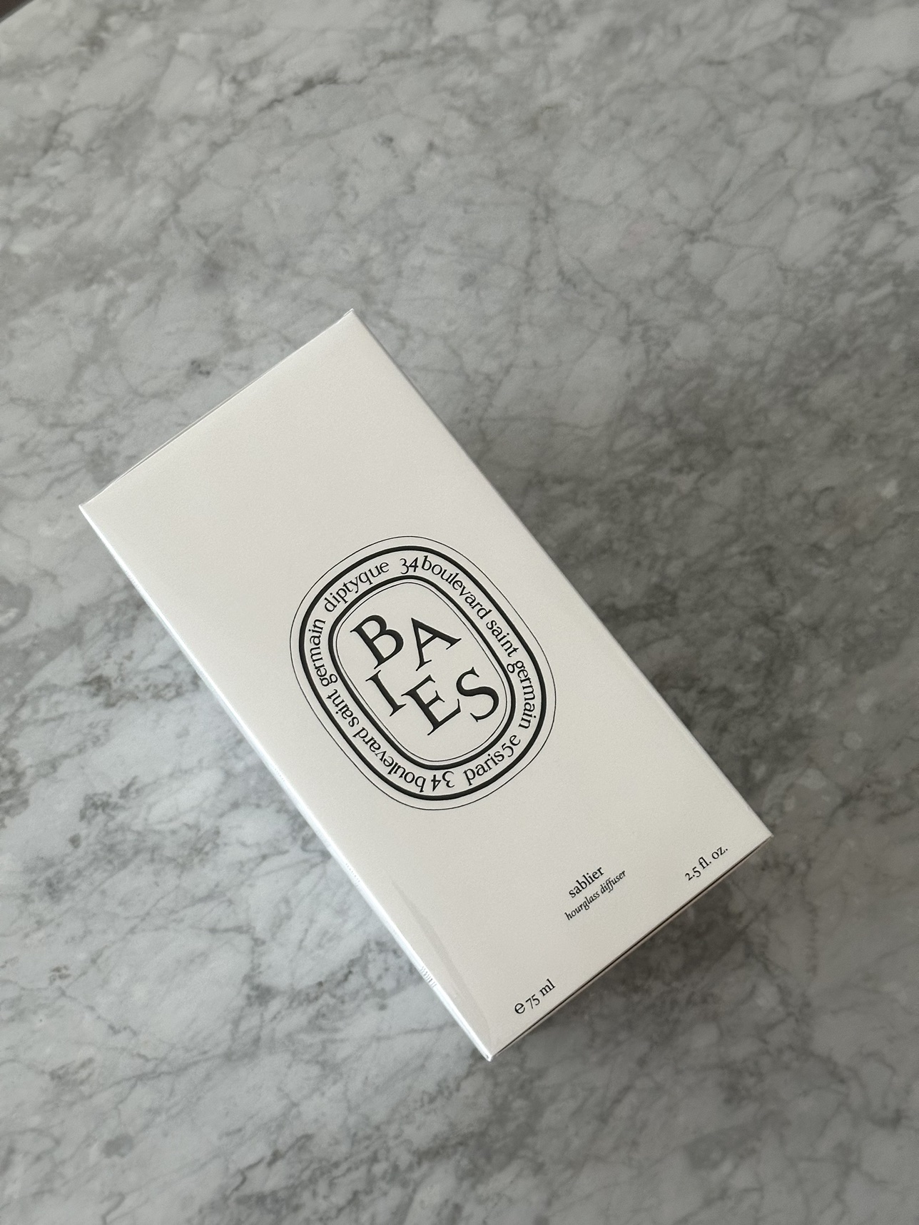 BNIB Diptyque Baies Fragrance Hourglass Diffuser image indicator(3)