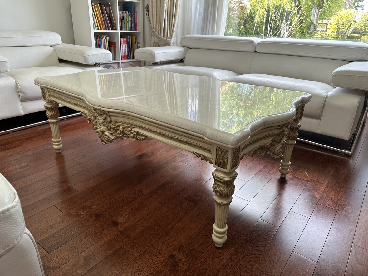Sofa set and marble coffee table - photo 4