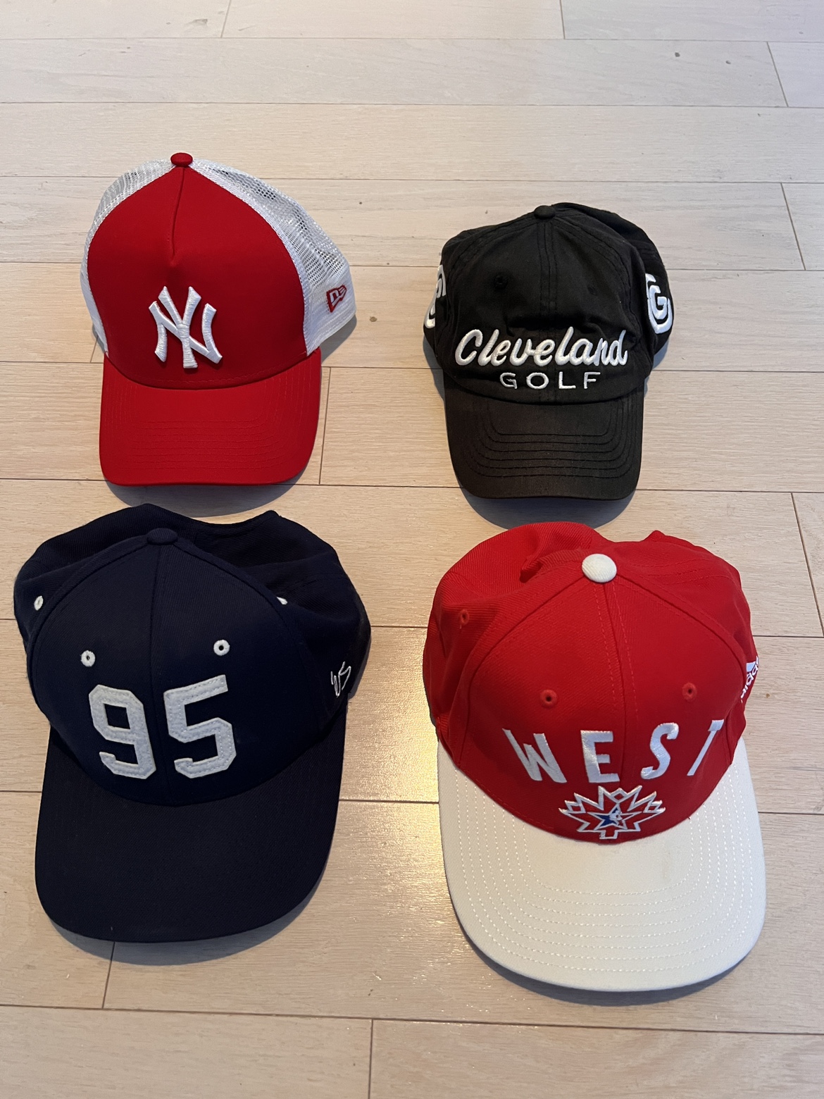 Caps (5$ each) except golf on 2$ thumbnail