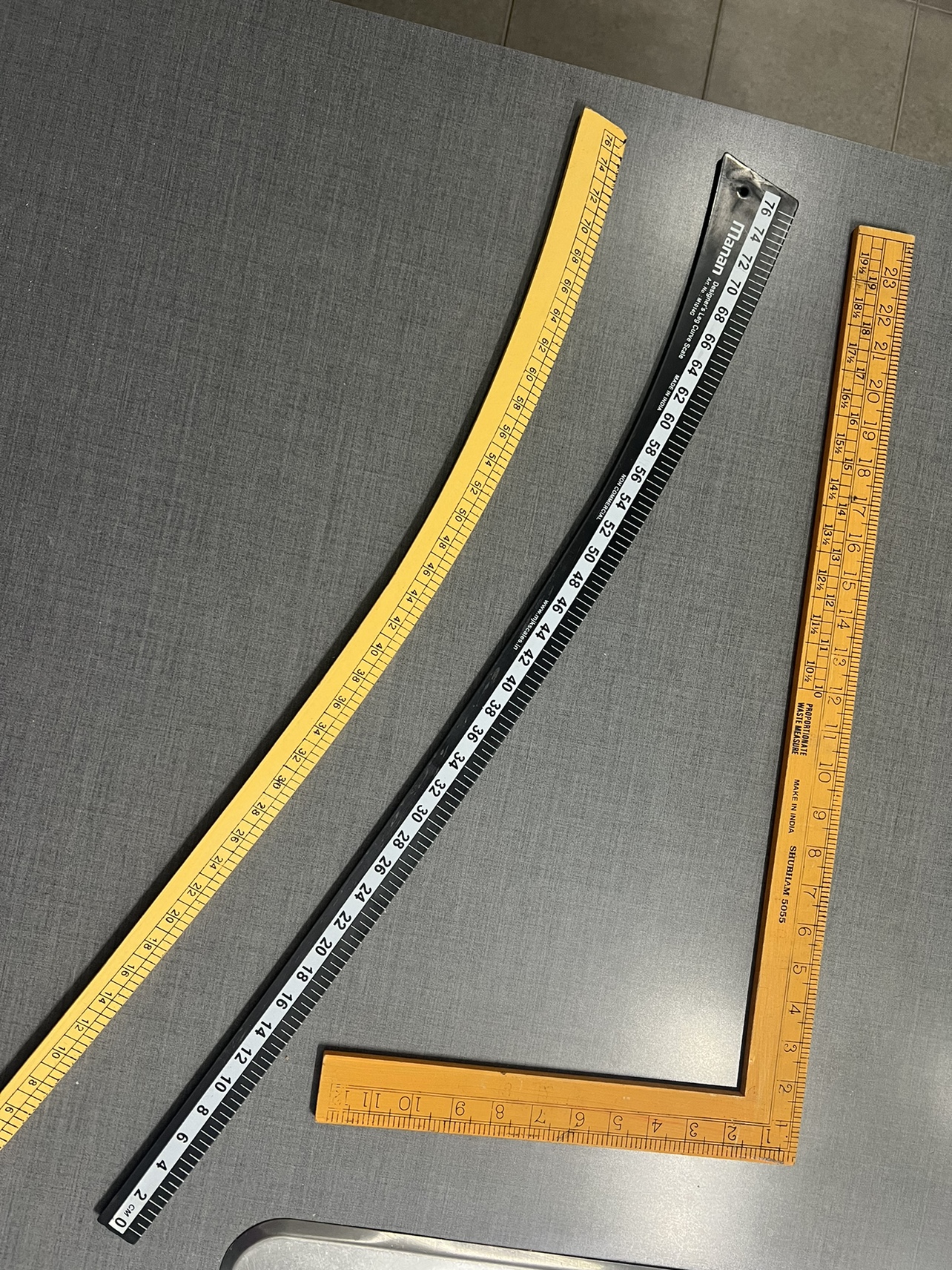 Dress cutting scale