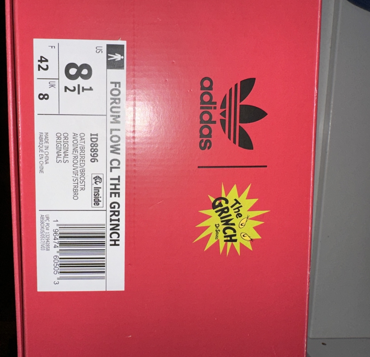 Original FORUM LOW CL THE GRINCH SHOES 8,5 image indicator(3)