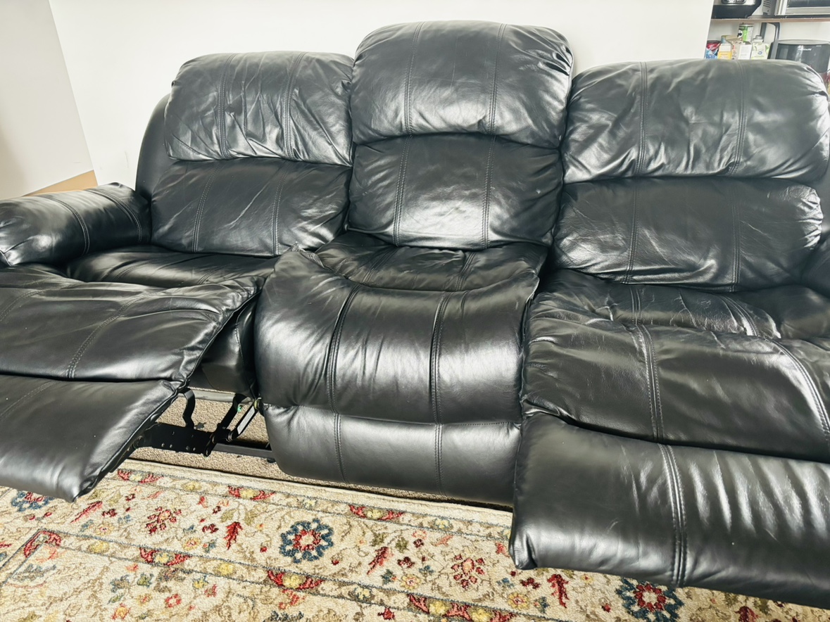 Recliner 3 Seater Couch Sofa - photo 4