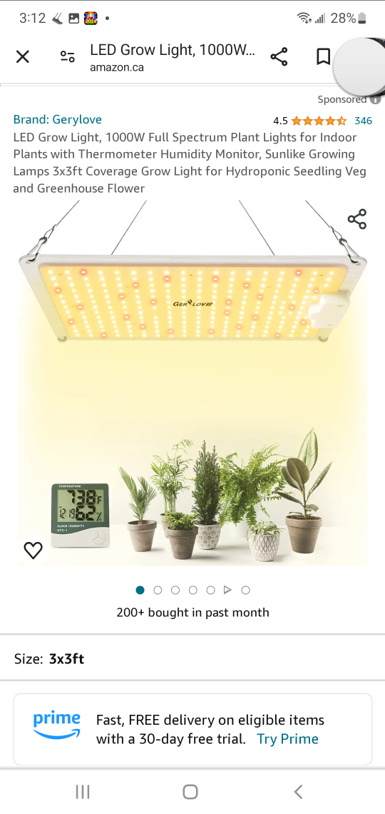 brand new inbox ger love LED grow light thumbnail