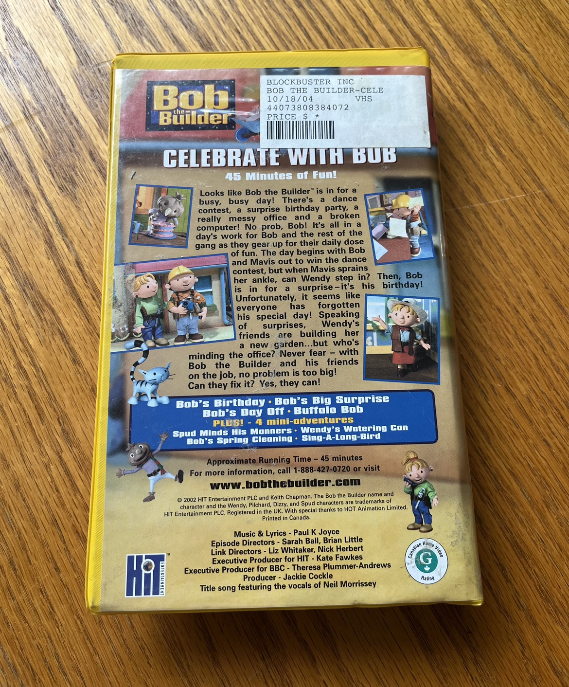 Bob The Builder VHS image indicator(2)