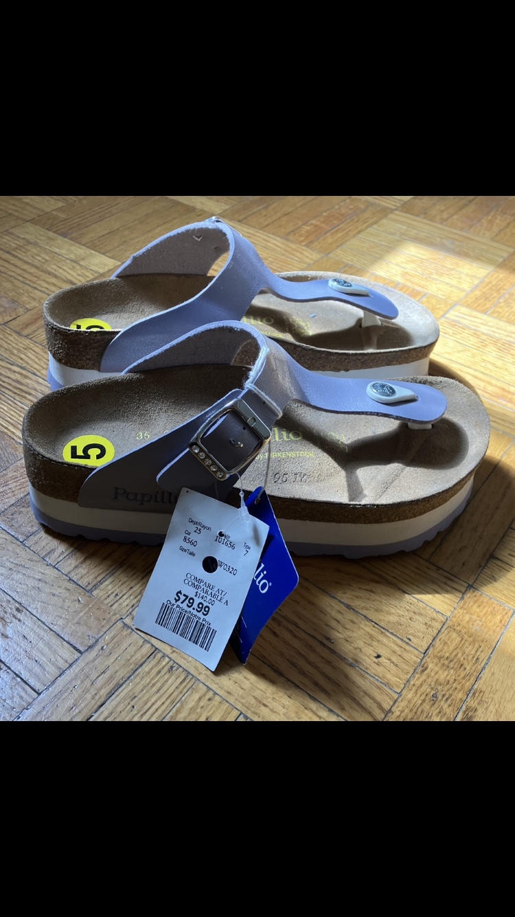NWT Birkenstock Women’s Papillio Platform Sandals Size 5/35 👡🩴 💜 image indicator(9)