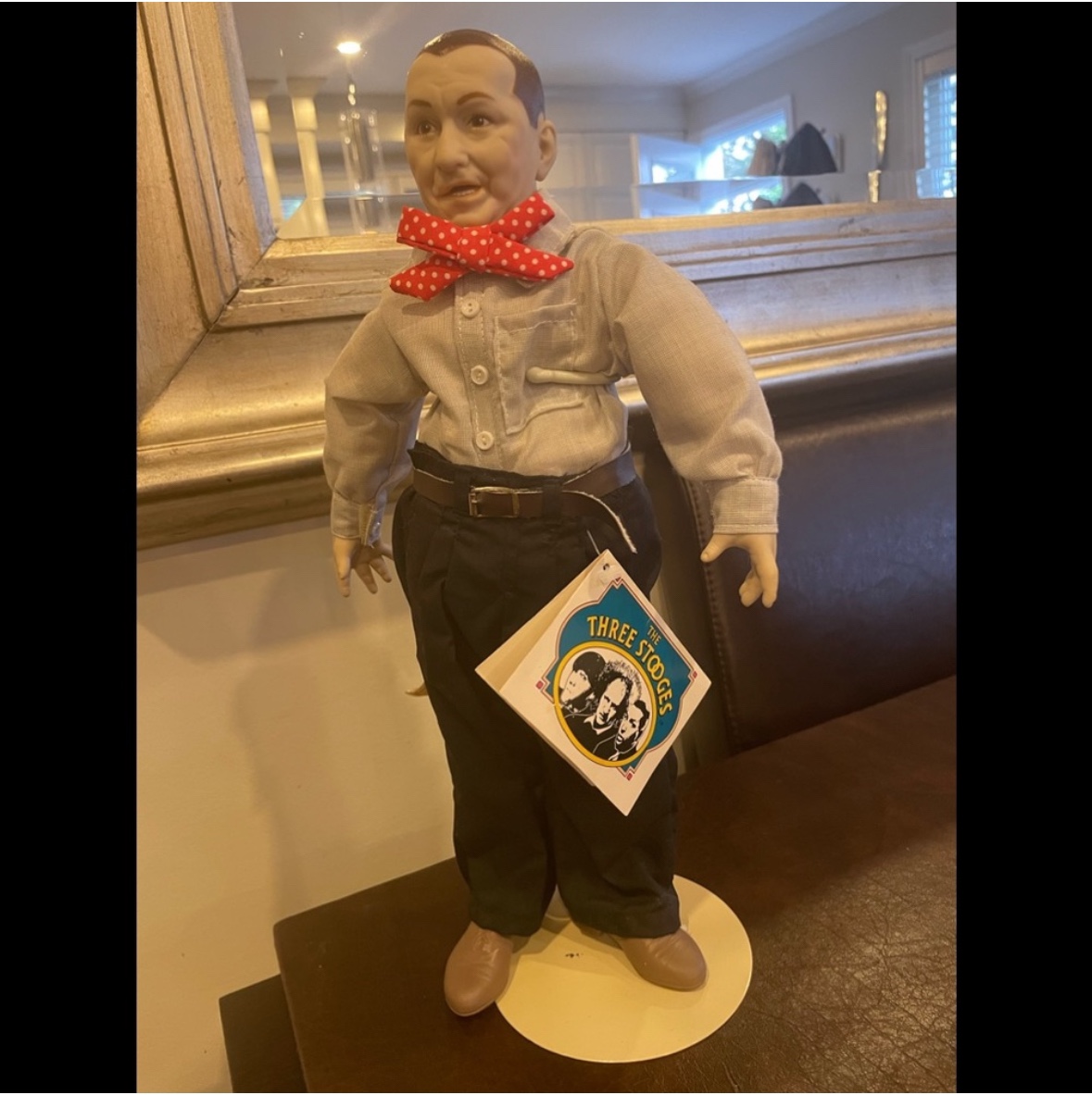 VINTAGE 1988 THREE STOOGES DOLLS 14" WITH TAGS - CURLY AND LARRY - photo 2