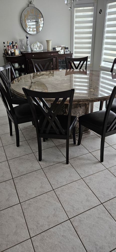 Granite Round 70 " custom Made table  Indoor/outdoor thumbnail