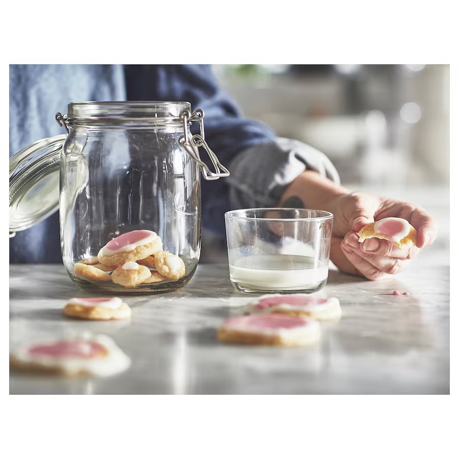 IKEA KORKEN Jar with lid, clear glass - photo 2