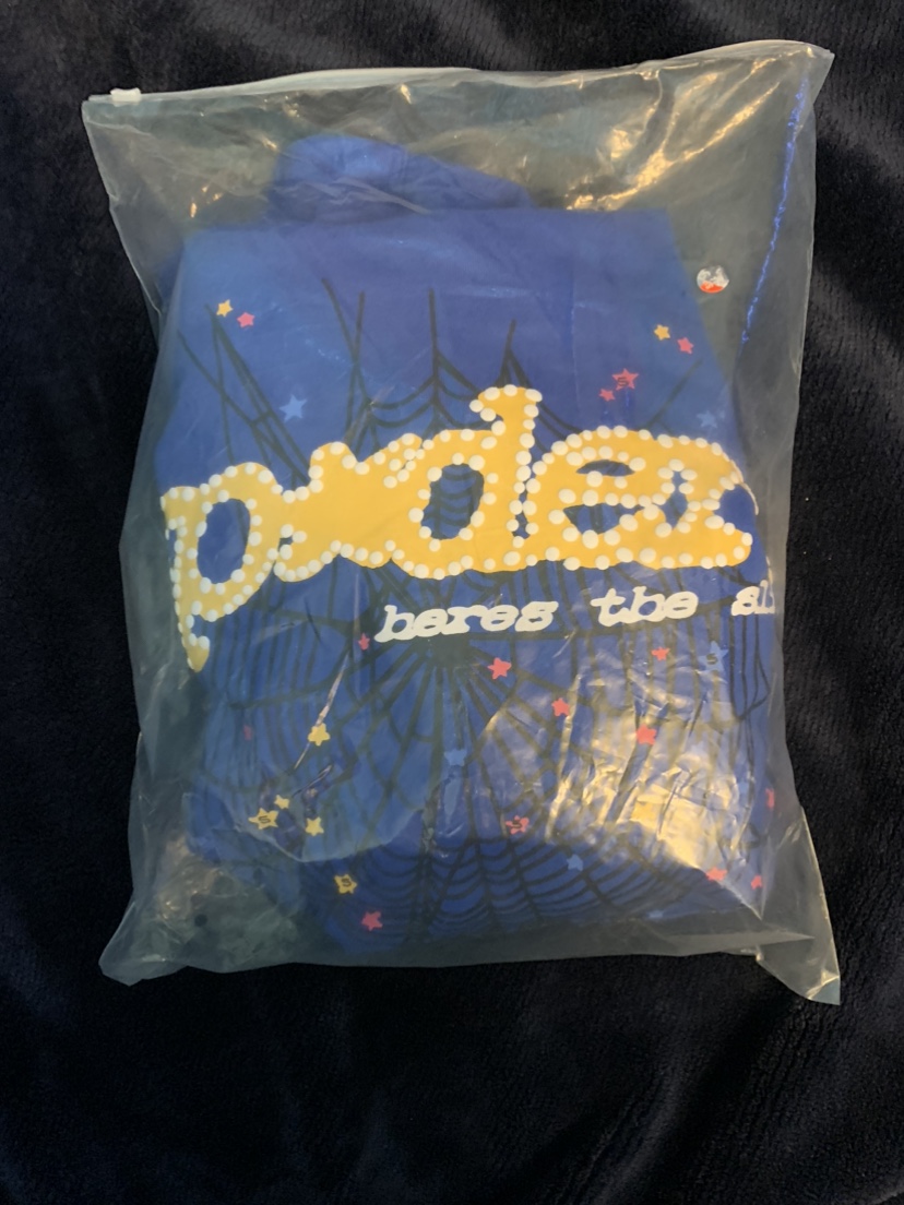 Blue spider hoodie thumbnail