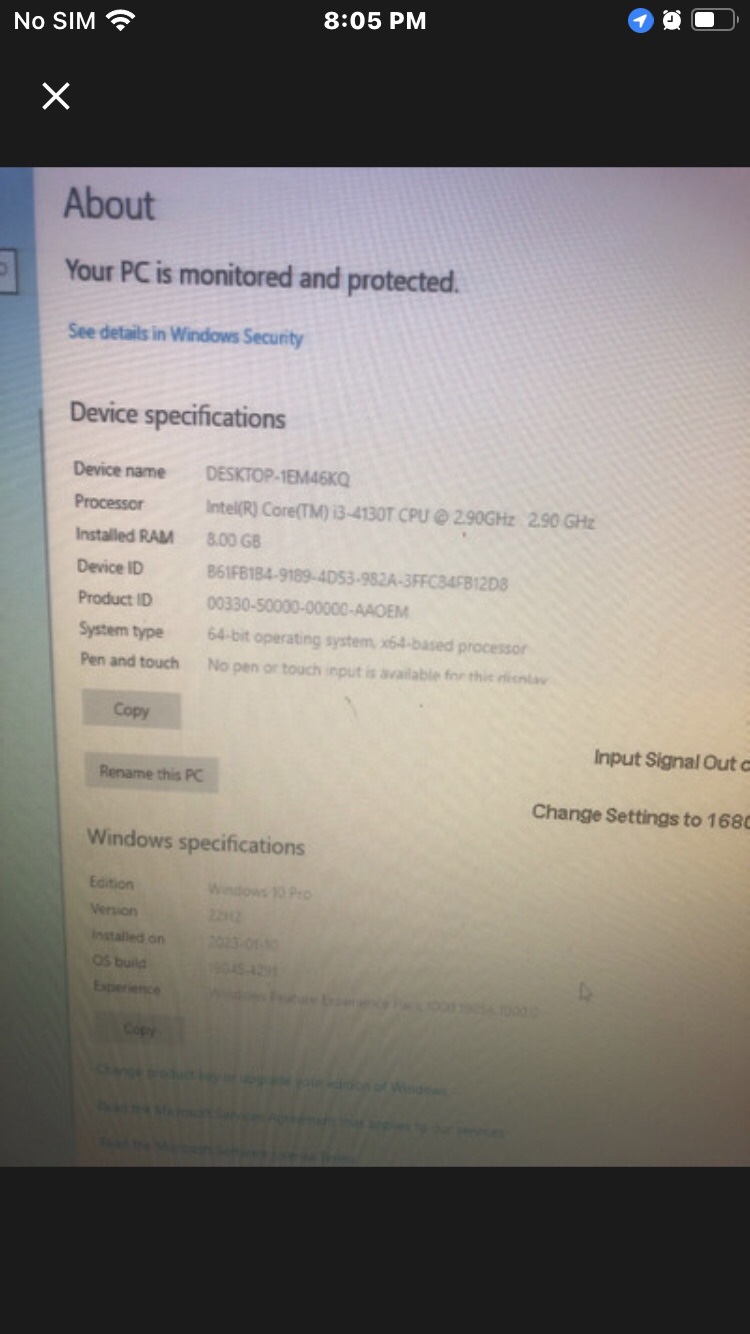 Lenovo i3 PC