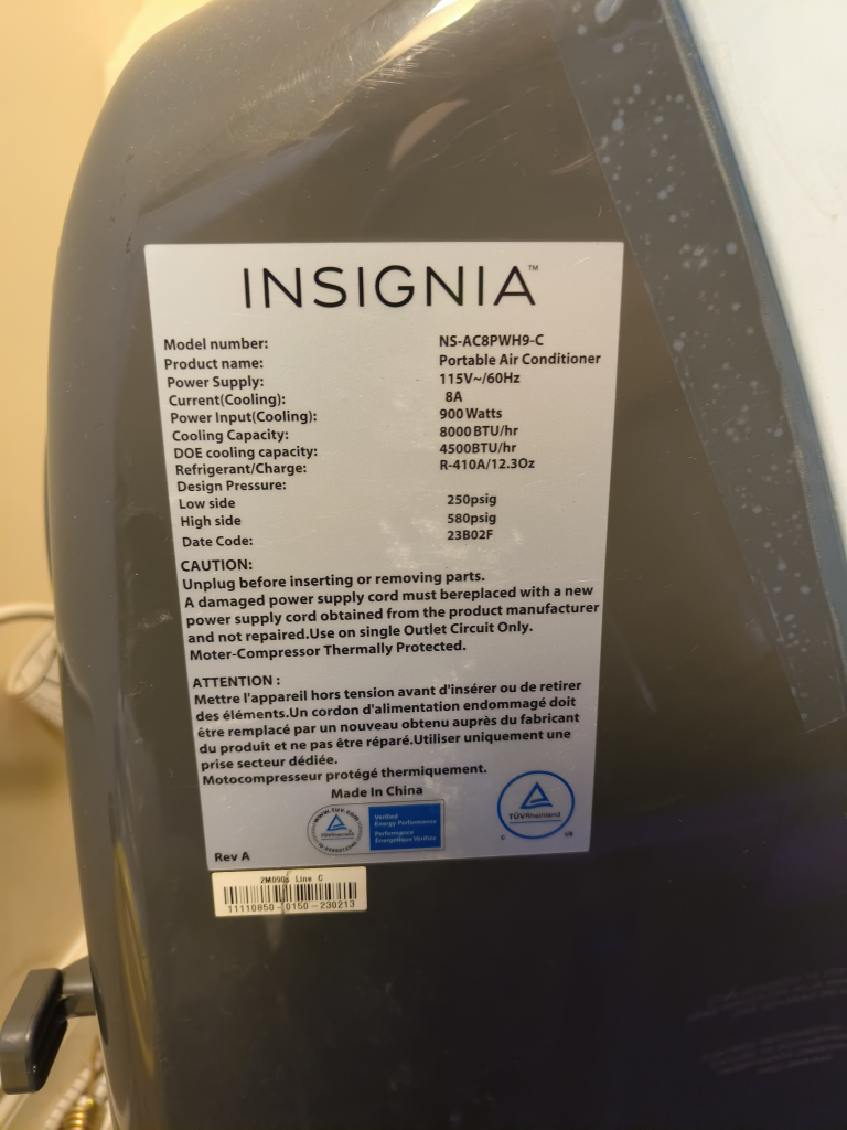 Insignia Portable Air Conditioner - 8000 BTU - photo 3