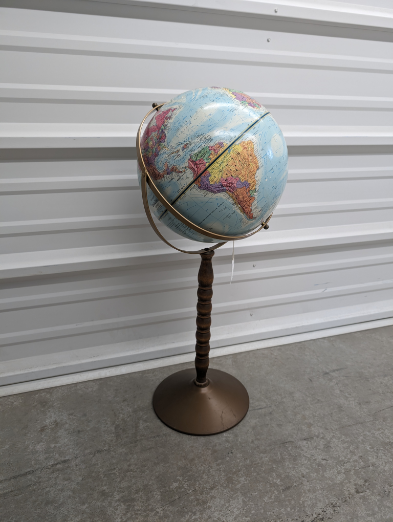 VINTAGE Replogle 12" World Nation Series Wood Stand Floor USSR thumbnail