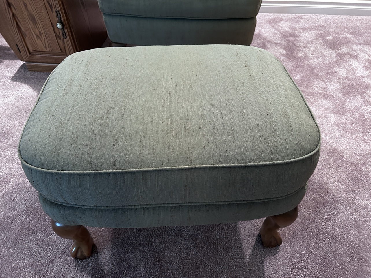 Upholstered Arm Chair and Ottoman - photo 4
