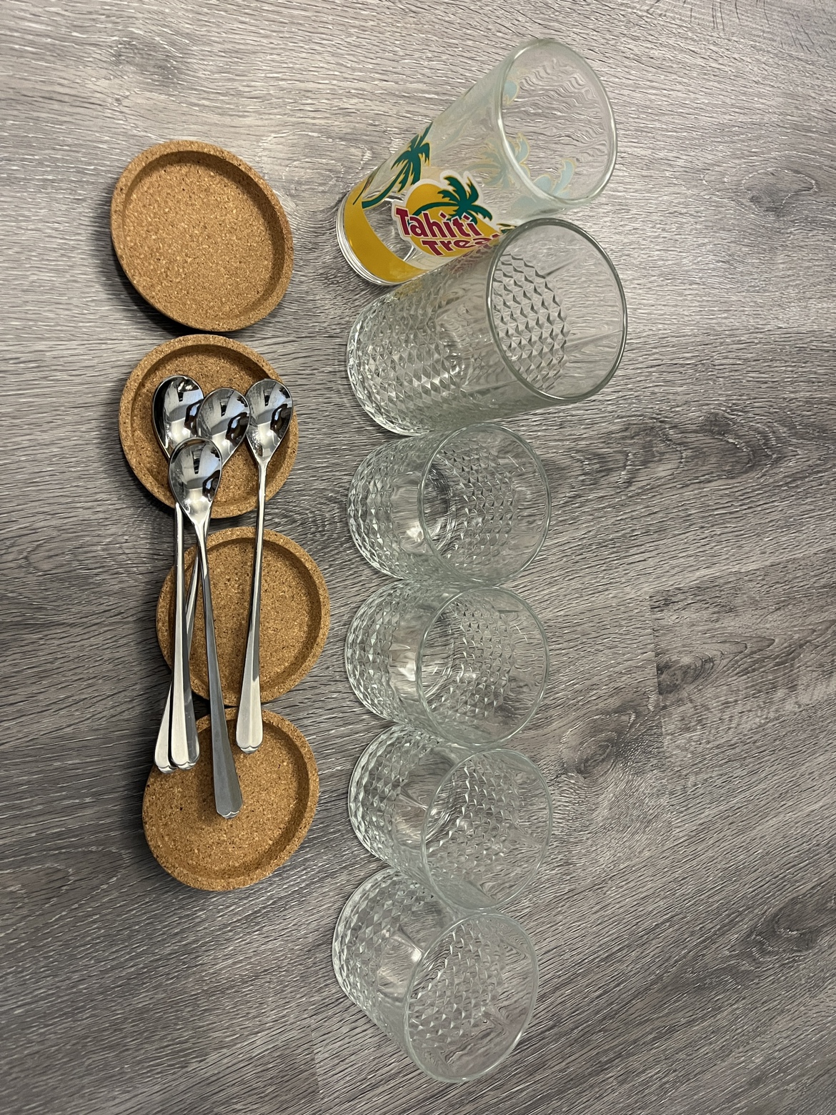 Ikea whisky glass high ball glass coasters stirring spoons thumbnail