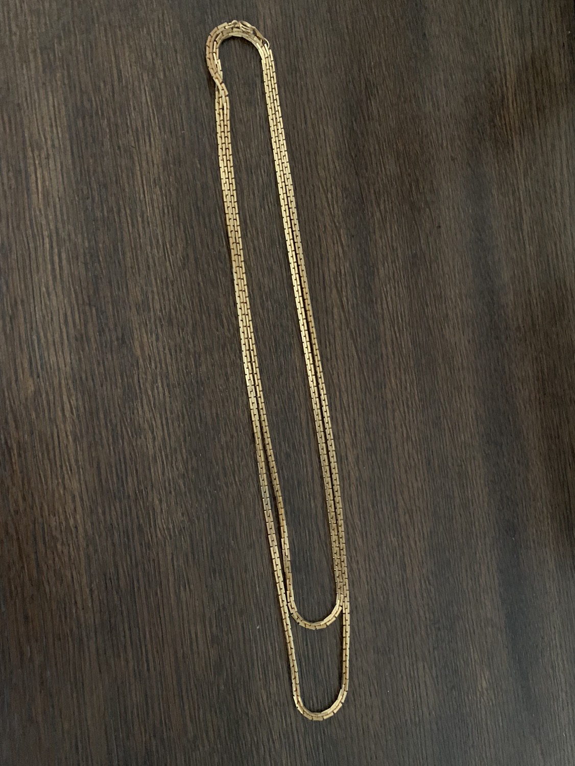 Long gold chain necklace image indicator(3)