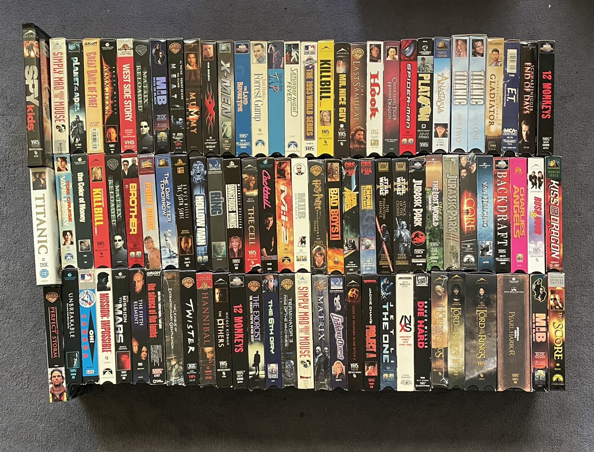 VHS movies for sale
